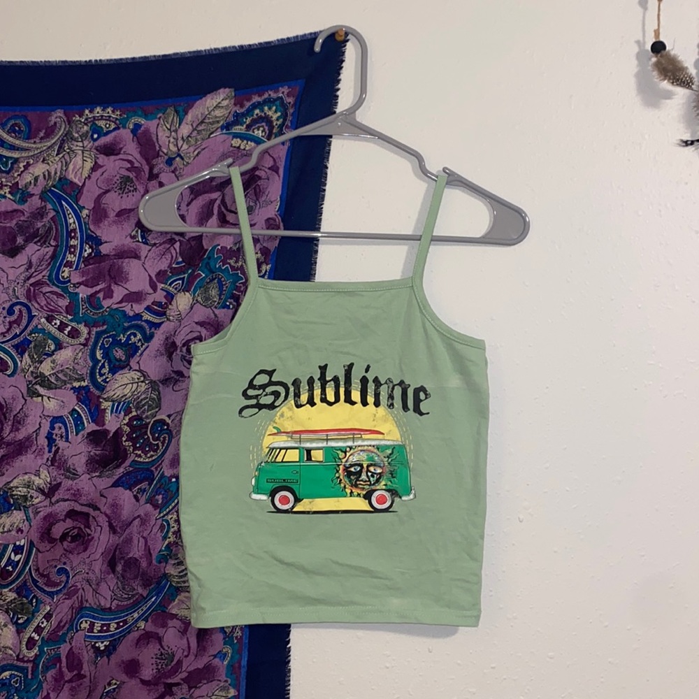 Sublime cropped tank top